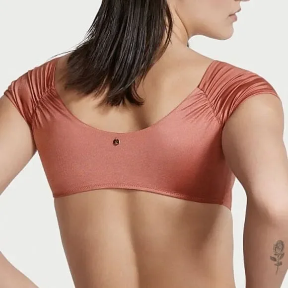 Victoria’s Secret Swim Twist off Shoulder Short-sleeve Bikini Top & Bottom Set - Picture 7 of 12